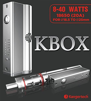 KBOX 40W box Mod Variable Wattage silver at Lakeshore Vapors