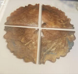 Handmade Resin Coasters Set of 4