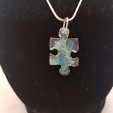 Handmade Resin Puzzle Necklace Set