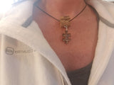 Handmade Resin Puzzle Necklace Set