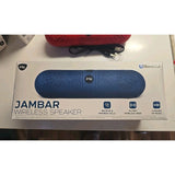 Bluetooth Wireless Speaker Blue 30 ft Area Music Rec/ Answer Calls Jambar Ihip
