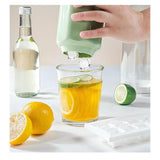 Ice Cube Tray - 3 Pack Mini Ice Molds with Lid 30 Pcs Square Cubes - Green