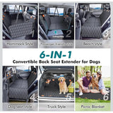 Ultimate Back Seat Extender for Dogs Waterproof Car Seat 6 In 1 Protect Seats