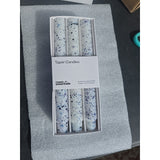13028 Taper Candles 6pk 8in Room Essentials Speckled Color Unscented New