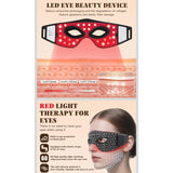 Red Light Eye Mask, 5 Modes Adjustable LED Red Light Therapy for Eyes New Sealed