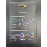 9809 Airgoo 3 Pack Black Frame 120mm RGB 30 LED PC Computer Case Cooling Fans