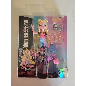 12645 Monster High Lagoona Blue Doll Mesh Tee & Cargo Pants W/Pet Fish Neptuna