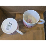 13. Stoneware Coffee Mug With surprise Inside Ceramic 18oz Donut 2 Pack Mugs