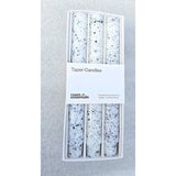 13028 Taper Candles 6pk 8in Room Essentials Speckled Color Unscented New