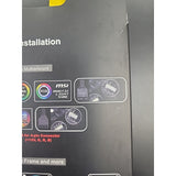 9809 Airgoo 3 Pack Black Frame 120mm RGB 30 LED PC Computer Case Cooling Fans