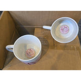 13. Stoneware Coffee Mug With surprise Inside Ceramic 18oz Donut 2 Pack Mugs