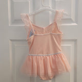 2659 Adorable leotard Kids Size 6 /6x- DANCE IN STYLE Peach color Fast Ship