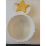 13053 Adorable Pillowfort Ceramic Star Container With Top 2.55 In X 3.38 X 3.38