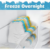 6 Pk Reusable Ice Packs for Lunch Box - Slim, Fun Freezer Packs, Easy Clean Bear shape