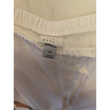 13096 Women Cotton Linen Pants Solid Wide Leg Casual Loose Pants Size 2x White
