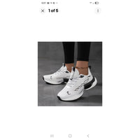 13173 Maeharmay Easy Slip On running sneakers Tennis Shoes Blk & Wht Size 8