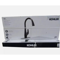 Kohler Lir high arch sweep spray Pull-Down Kitchen Faucet Matte Black  A117