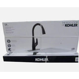 Kohler Lir high arch sweep spray Pull-Down Kitchen Faucet Matte Black  A117