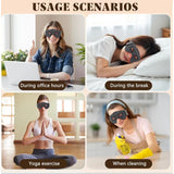 Red Light Eye Mask, 5 Modes Adjustable LED Red Light Therapy for Eyes New Sealed