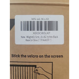 Mesh Screen with Magnetic Closure Heavy Duty 36" x 82" Black For Door Mdavo
