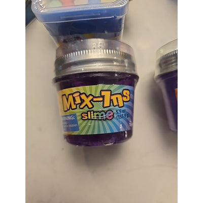 11629 Toysmith Mix-Ins Glitter Slime with Confetti 5.5 Purple With Glitter Star