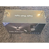 13056 BK168 Bald Eagle LED Wall Sconce Remote Control Battery Black Wall Mounted