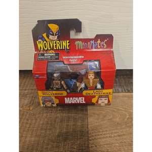12639 Marvel Minimates WEAPON X WOLVERINE & LADY DEATHSTRIKE Interchangeable