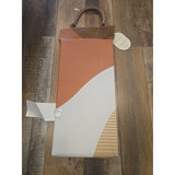 13042 Threshold Padded Garden Kneeler Pad - Terracotta & Tan Abstract - NWT New