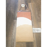 13042 Threshold Padded Garden Kneeler Pad - Terracotta & Tan Abstract - NWT New