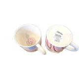 13. Stoneware Coffee Mug With surprise Inside Ceramic 18oz Donut 2 Pack Mugs