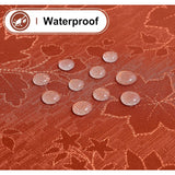 11061 Rectangle table cloth 102 x 60 Rust color with harvest leaves. New in bag