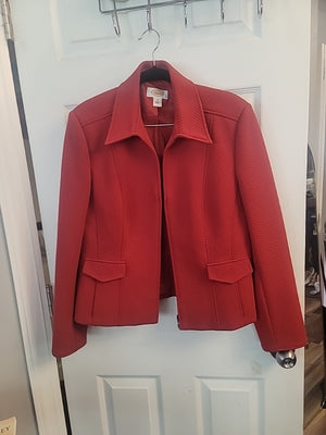 TALBOT Red Blazer jacket Size 12