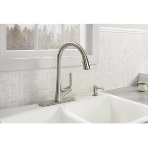 A111 Kohler R77748-SD-VS Malleco Touchless Kitchen Sink Faucet & SOAP Stainless