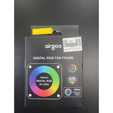 9809 Airgoo 3 Pack Black Frame 120mm RGB 30 LED PC Computer Case Cooling Fans