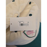 13020 Frasier Sterling Sport Embroidered Tennis Hat Beige/Green/Pink Adjustable