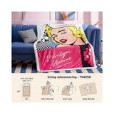 Marilyn Monroe throw Gift Set With air fresher, stickers New Awesome Super Soft