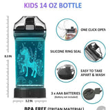 Kids Water Bottle Tumbler 3D COLOR CHANGING Unicorns Every day use New