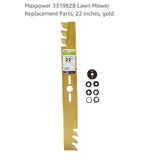 22" universal toothed blade by Maxpower #331982B with accesory connector pieces