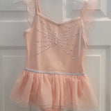 2659 Adorable leotard Kids Size 6 /6x- DANCE IN STYLE Peach color Fast Ship