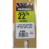 22" universal toothed blade by Maxpower #331982B with accesory connector pieces