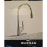 Kohler Bevin Pull Down Kitchen Faucet in Vibrant Stainless Finish R43210-VS- A108A