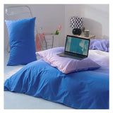 Blue Gradient Comforter Set Twin/Twin XL(68''*90'') Bedding Gradient Blu Purpl