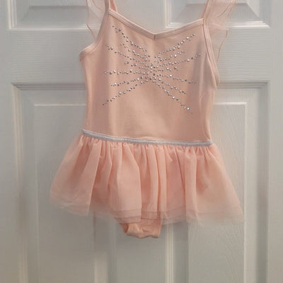 2659 Adorable leotard Kids Size 6 /6x- DANCE IN STYLE Peach color Fast Ship