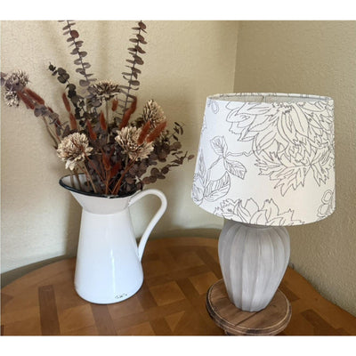 13073 Threshold Shell Stiched Lamp Shade Fits Any Small Lamp 8 X 10 X 7 Easy