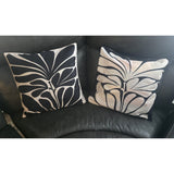 9517 Set Of 2 pillow Cases. 2 Color Styles 18 X 18 Super Soft Tan Black New