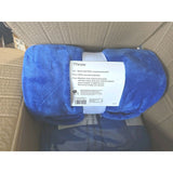 13001 Room Essentials Plush Throw Blanket 50" x 60" blue Super Soft Mach Wash
