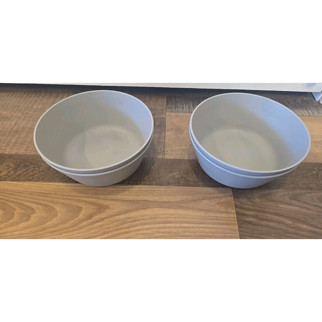 13060 4 pack Gray Plastic Cereal Bowls MicroWave, Dishwasher Safe New 33.5 Fl Oz
