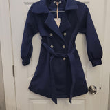 GRACE KARIN Girls Dress Coat Lapel Wool Blend Long Winter Jackets with Pockets Size 8 new