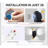 13056 BK168 Bald Eagle LED Wall Sconce Remote Control Battery Black Wall Mounted