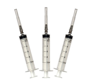 5 Pack - 10ml E Liquid Injector/Syringe With Short Blunt Needle
